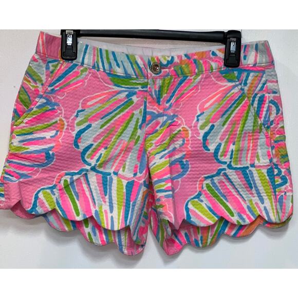 Lilly Pulitzer Pants - Lilly Pulitzer The Buttercup Shorts Pink Pout Shellabrate 4